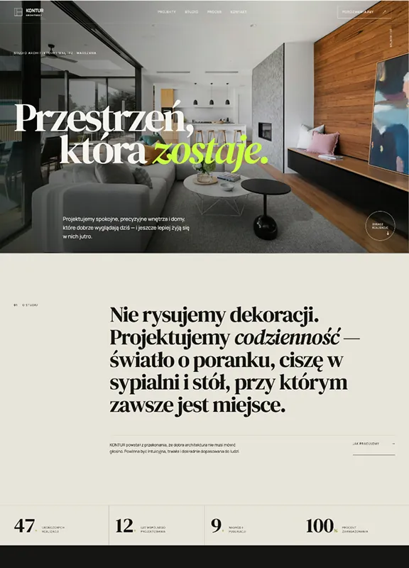 Projekt Premium Pro dla marki wnętrzarskiej