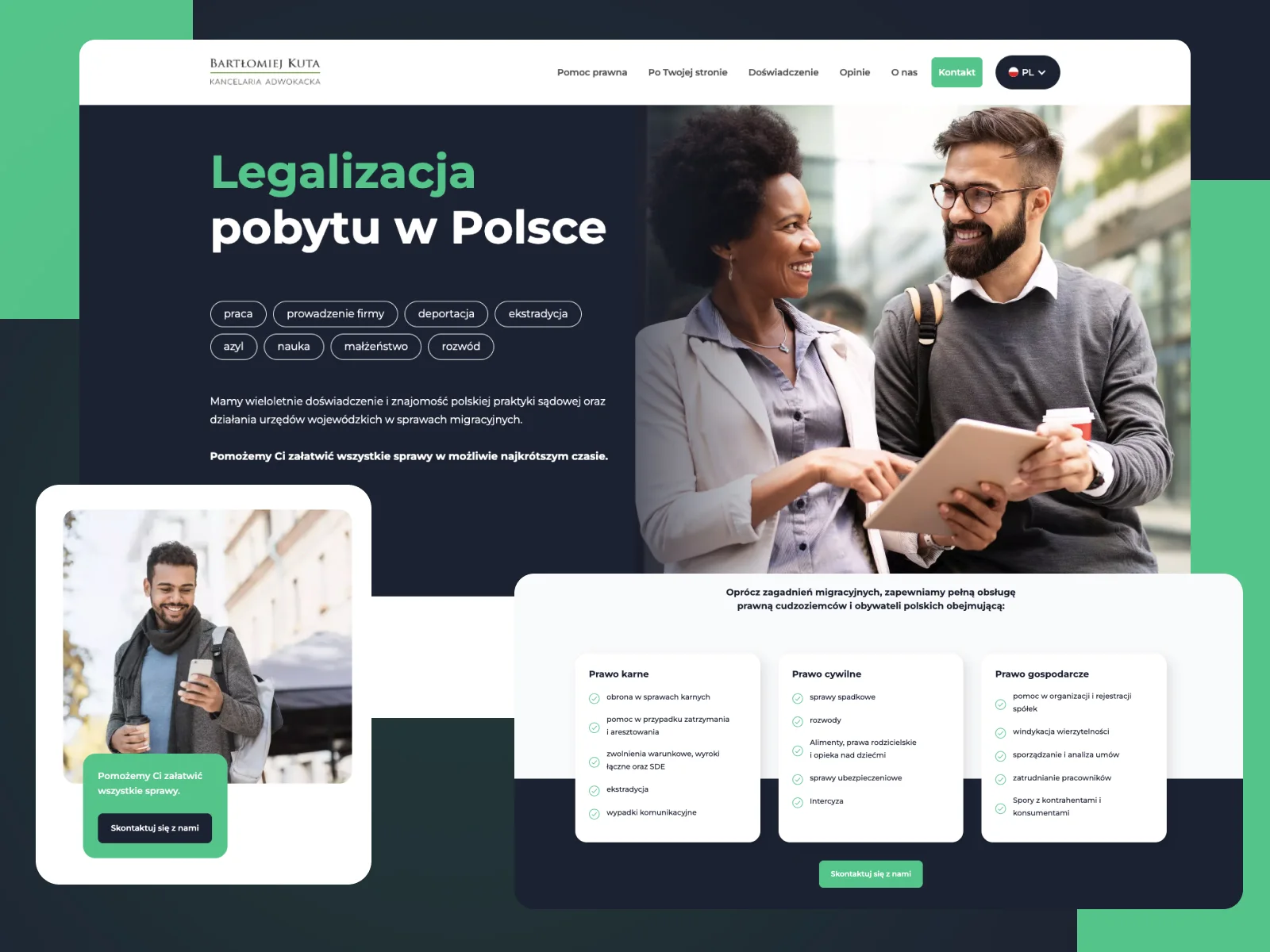 Projekt landing page Bartlomiej Kuta